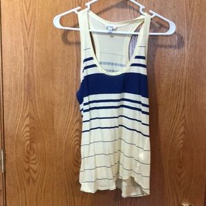 Striped racer back